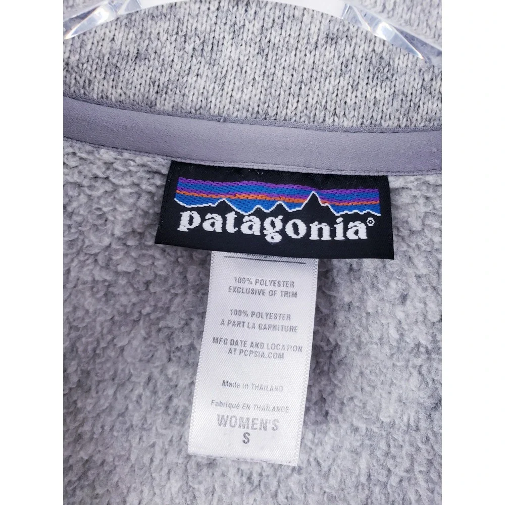 Patagonia Better Sweater Full Zip Jacket Gray Knit Fleece Womens Size Small‎